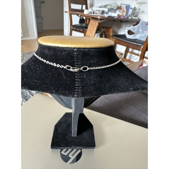 Bob Siemon Design Sideways Cross, Stainless Steel 9” Drop - Picture 2 of 3